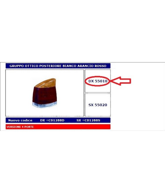 55010 FANALE POSTERIORE DX...