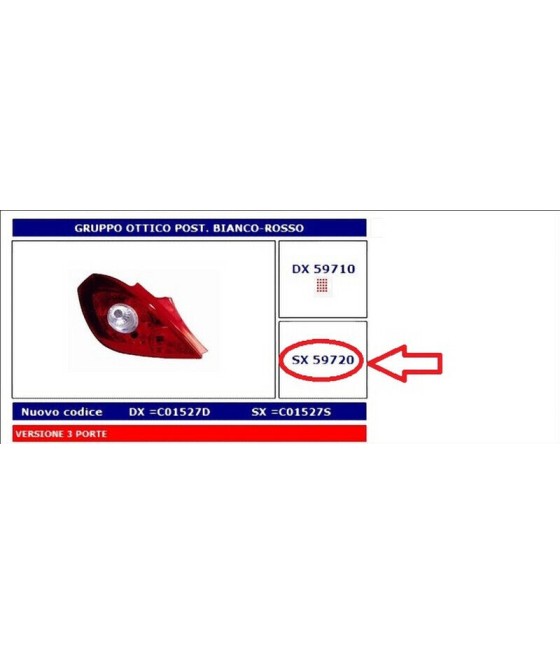 59720 FANALE POSTERIORE SX...