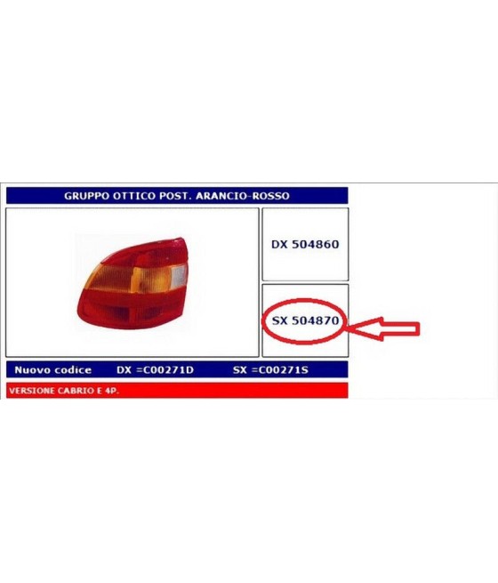 504870 FANALE POSTERIORE SX...