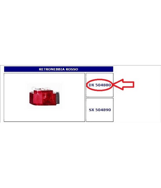 504880 FANALE RETRONEBBIA...