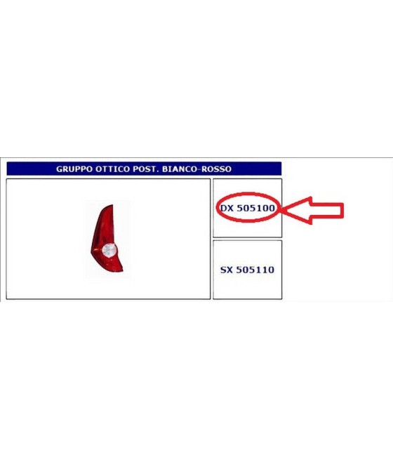 505100 FANALE POSTERIORE DX...