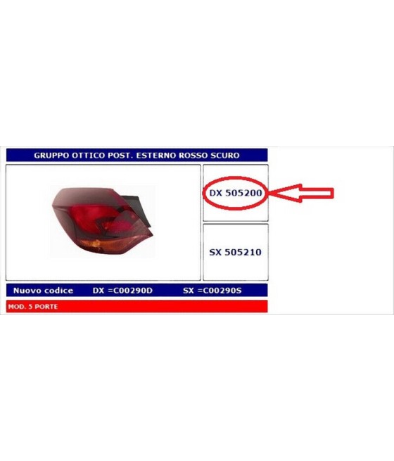 505200 FANALE POSTERIORE...