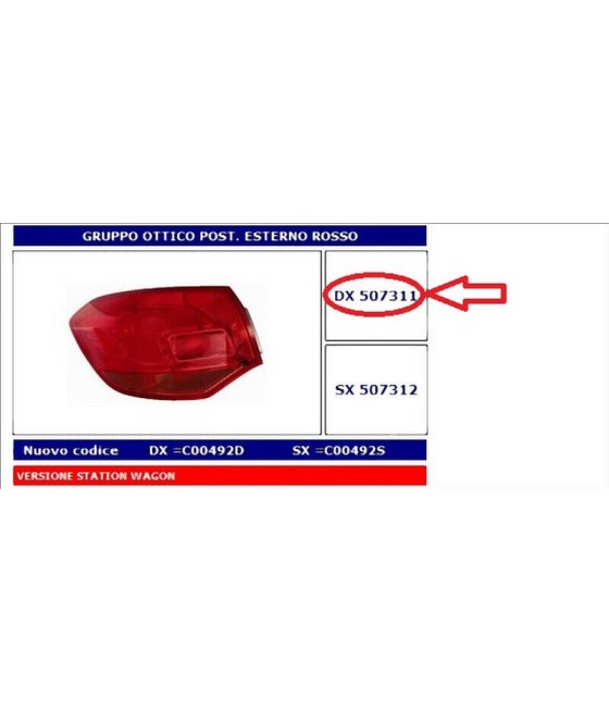 507311 FANALE POSTERIORE...
