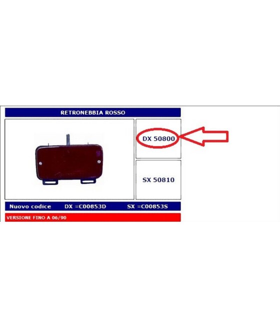 50800 FANALE RETRONEBBIA...