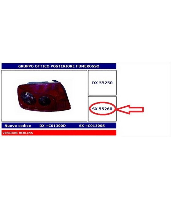 55260 FANALE POSTERIORE SX...