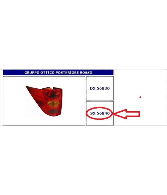 56840 FANALE POSTERIORE SX...