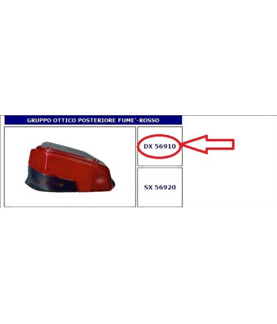 56910 FANALE POSTERIORE DX...