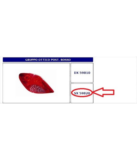 59820 FANALE POSTERIORE SX...