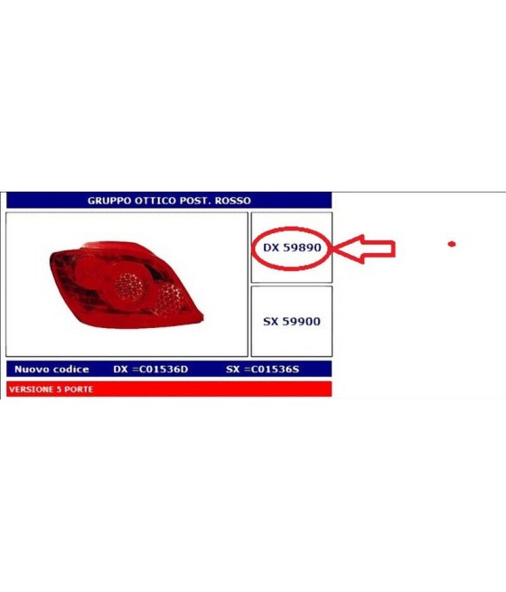 59890 FANALE POSTERIORE DX...