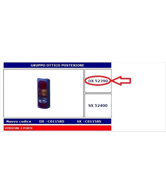 52390 FANALE POSTERIORE DX...