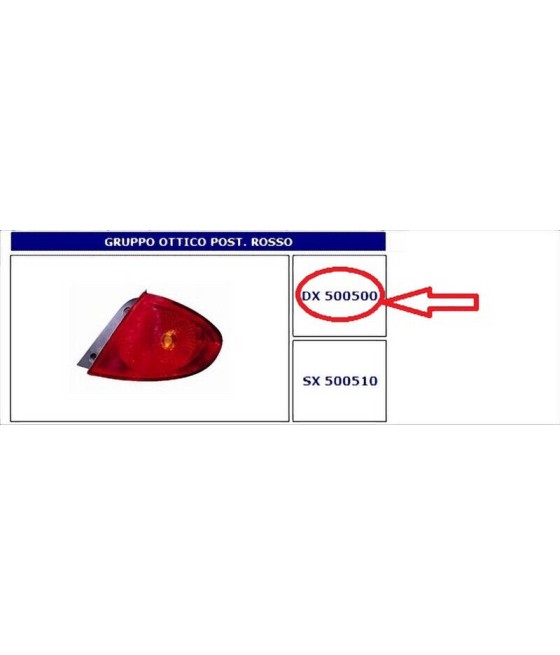 500500 FANALE POSTERIORE DX...