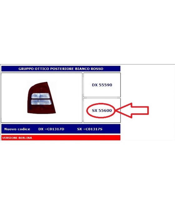55600 FANALE POSTERIORE SX...