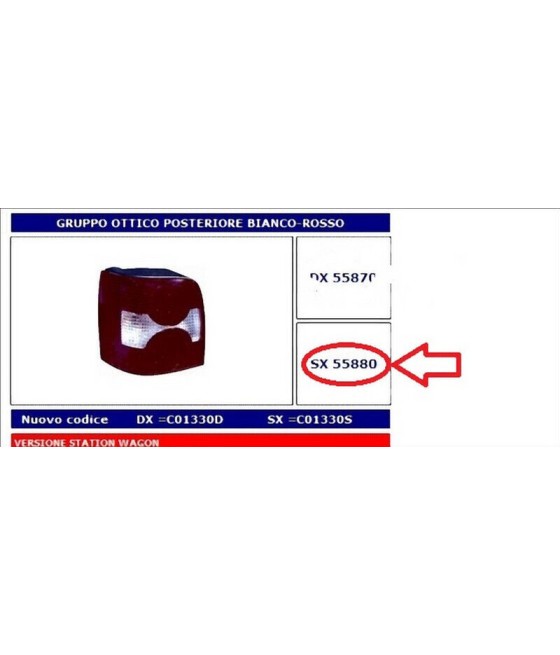 55880 FANALE POSTERIORE SX...