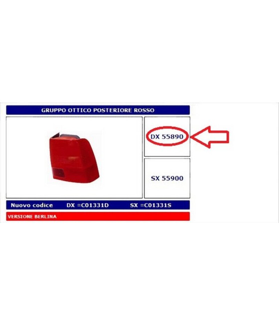 55890 FANALE POSTERIORE DX...
