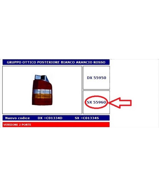 55960 FANALE POSTERIORE SX...