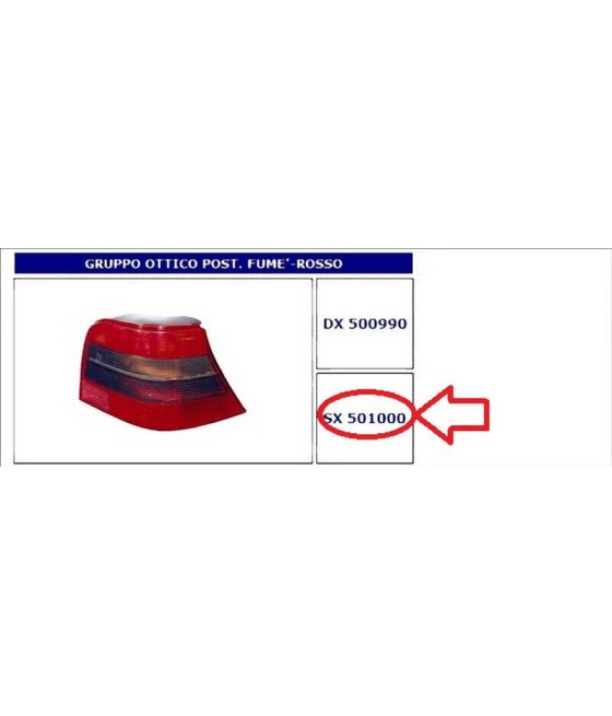 501000 FANALE POSTERIORE SX...