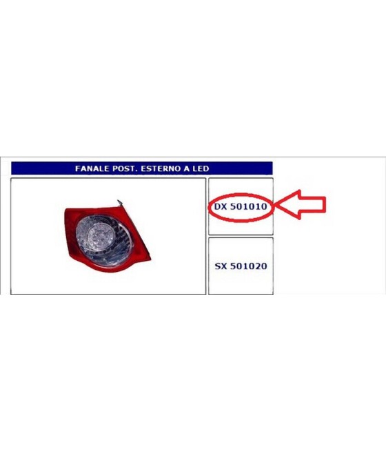 501010 FANALE POSTERIORE...
