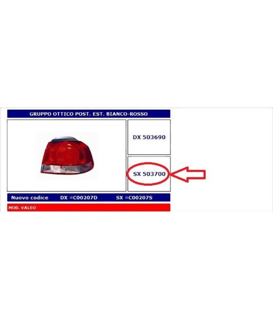 503700 FANALE POSTERIORE...