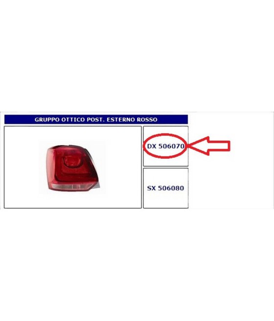 506070 FANALE POSTERIORE DX...