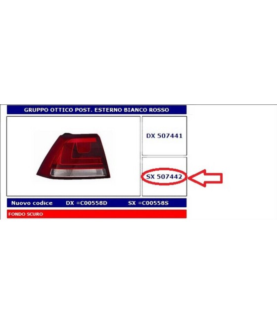 507442 FANALE POSTERIORE...