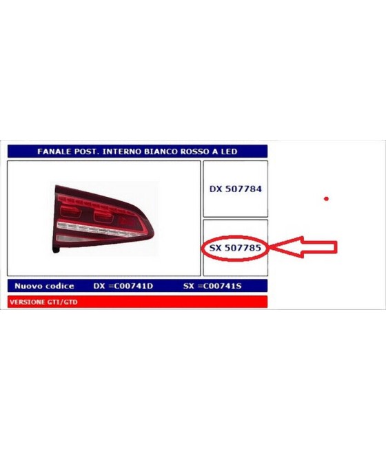 507785 FANALE POSTERIORE...