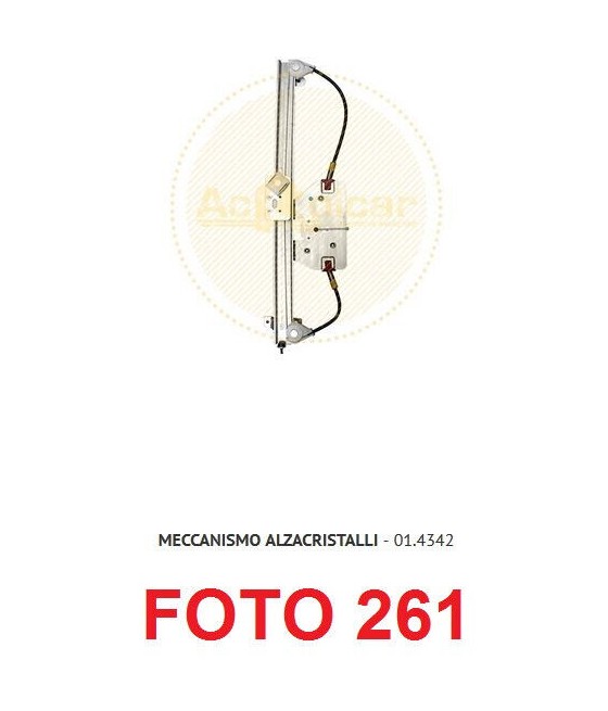 MECCANISMO ALZACRISTALLO...