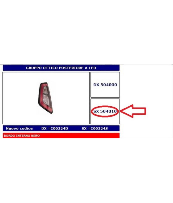 504010 FANALE POSTERIORE...