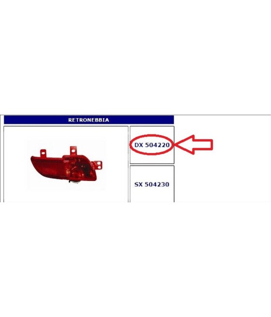 504220 FANALE RETRONEBBIA...