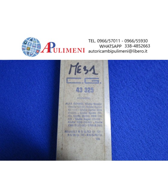 SPAZZOLE TERGICRISTALLO ACCIAIO ALFA GIULIA SPIDER SPRINT TI DUETTO GT - 68 34cm