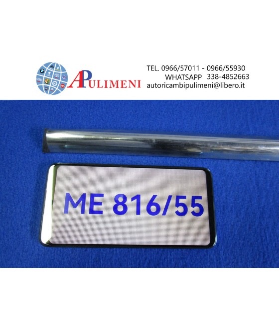 MODANATURA ACCIAIO SOTTOPORTA DX SX TERMINALI IN PLASTICA FIAT 124 BERLINA 164cm