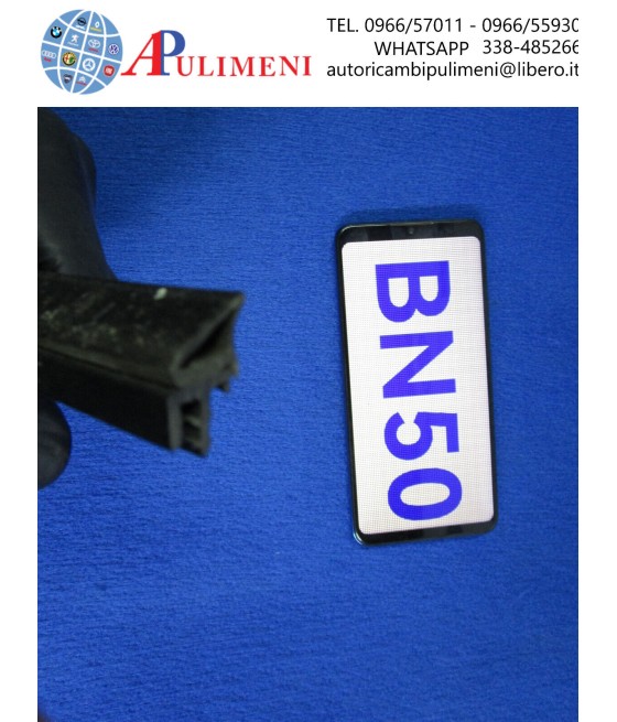 RASCHIAVETRO VELLUTATO INTERNO PORTA POSTERIORE EPOCA (LUNGH. 73 cm)