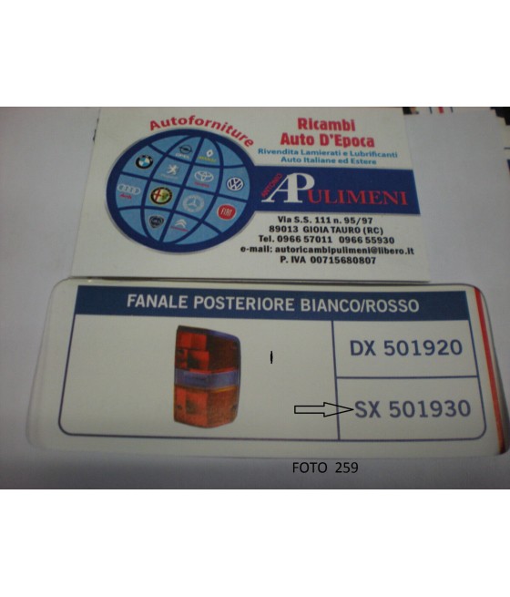 501930 FANALE POSTERIORE...