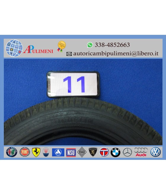 SERIE 2PZ PNEUMATICO GOMMA 4.25/4.40-15 MICHELIN FIAT 500C TOPOLINO RICOSTRUITA