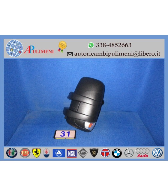 SPECCHIO RETROVISORE SX TERM C/SONDA C/FAN BRACCIO CORTO NERO IVECO DAILY 06- 11