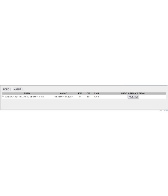 COPPIA AMMORTIZZATORI ANTERIORI FORD FIESTA MK4 1.8 D TD -02 MAZDA 121 III 1.8 D 96-03 KYB