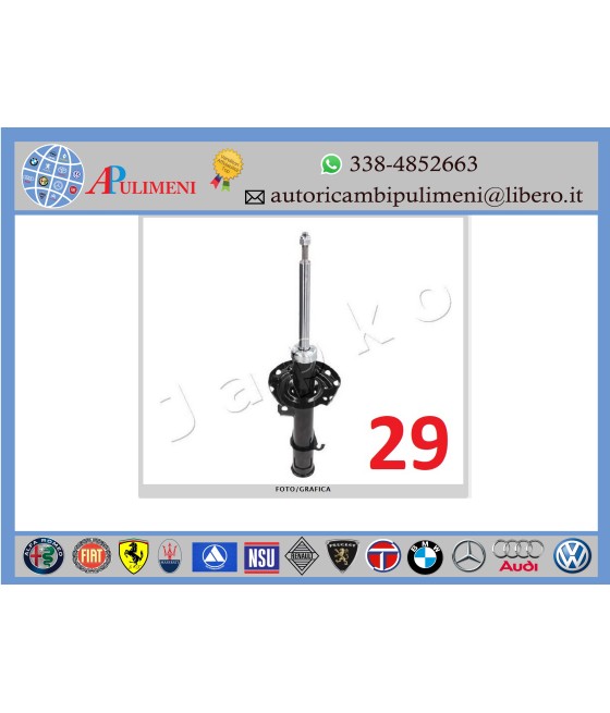 COPPIA AMMORTIZZATORI ANTERIORI DX/SX OPEL COMBO CORSA C MERIVA A TIGRA JAPKO