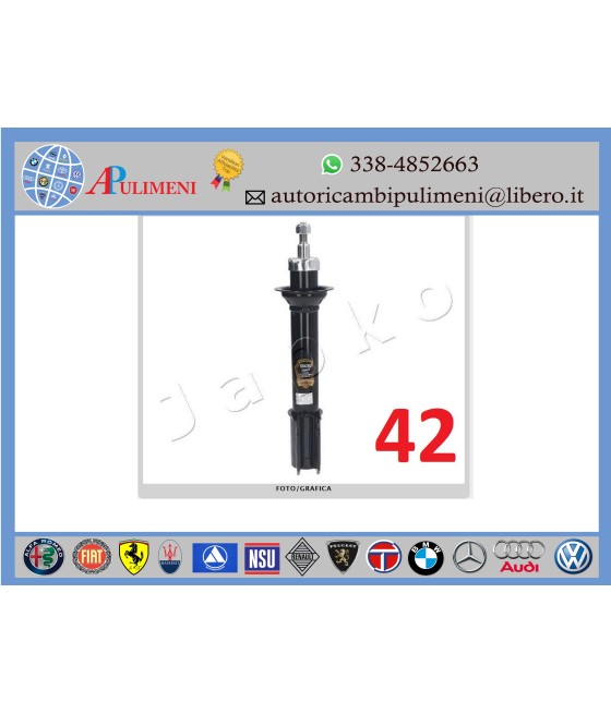MJ00436 333827 COPPIA AMMORTIZZATORI ANTERIORI RENAULT MEGANE I MEGANE SCENIC I SCENIC I -2003 JAPKO