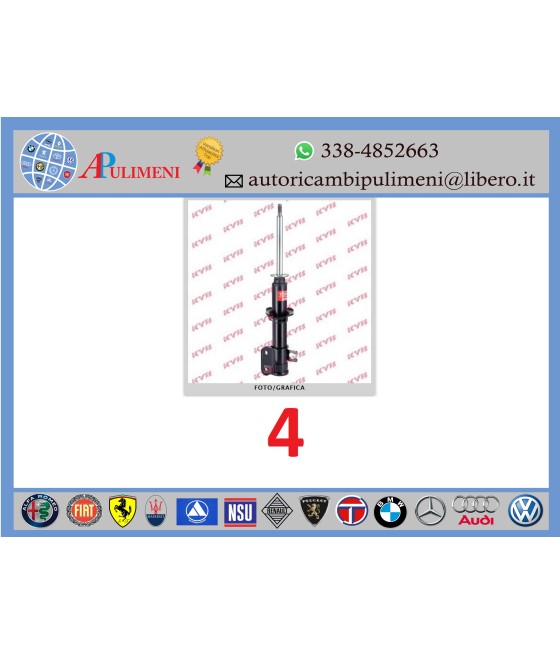 COPPIA AMMORTIZZATORI ANTERIORI DX/SX DAEWOO MATIZ 0.8 1998- 1.0 2003- KYB