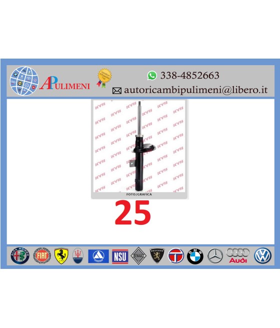 COPPIA AMMORTIZZATORI ANTERIORI DX/SX CITROEN BERLINGO PEUGEOT 206 RANCH KYB