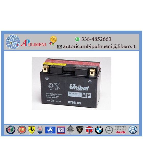 CT9B-BS BATTERIA MOTO 12 V...