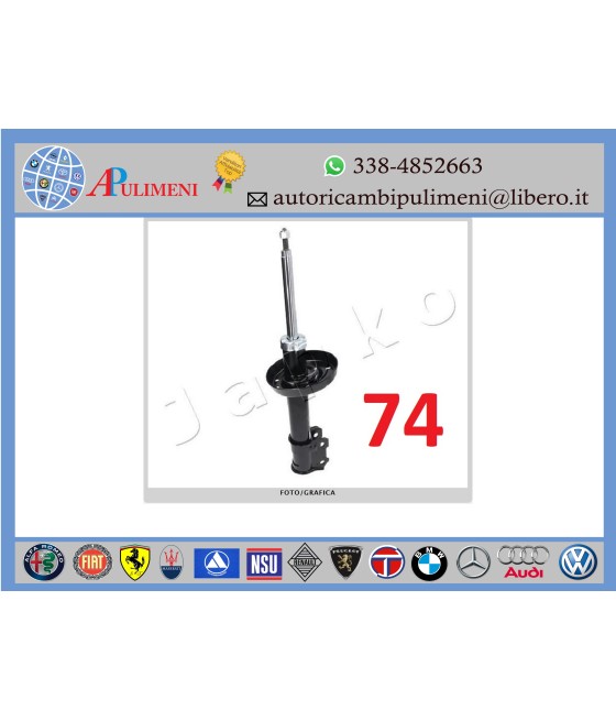COPPIA AMMORTIZZATORI ANTERIORI DX/SX OPEL ASTRA G 1998-2009 JAPKO