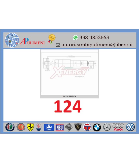 X291343 343291 COPPIA AMMORTIZZATORI POSTERIORI FORD FOCUS I SW 98-04 XENERGY
