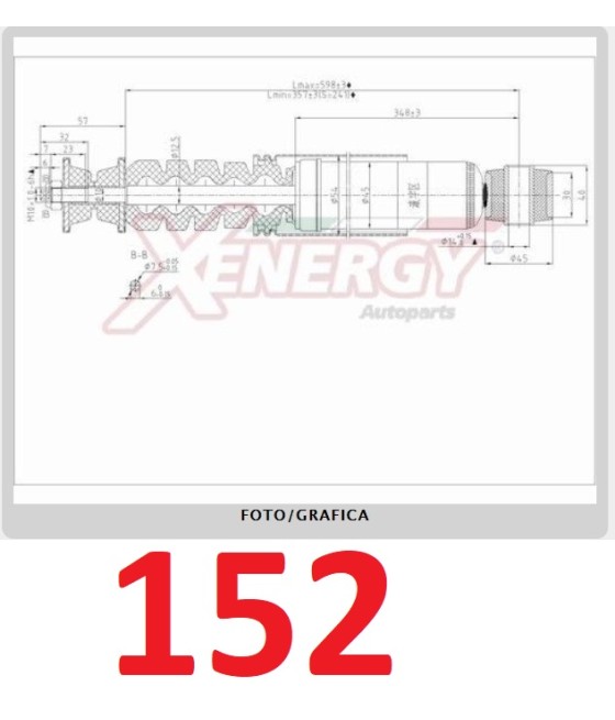 X810344 344810 COPPIA AMMORTIZZATORI POSTERIORI RENAULT CLIO III 2005-2014 XENERGY