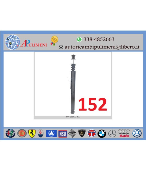 X810344 344810 COPPIA AMMORTIZZATORI POSTERIORI RENAULT CLIO III 2005-2014 XENERGY