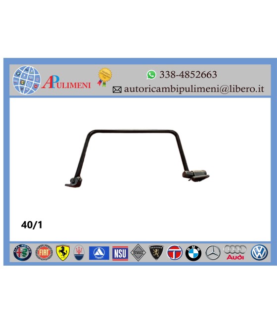901100S BRACCIO SPECCHIO SINISTRO 60X37CM FIAT IVECO 170 190 TURBO