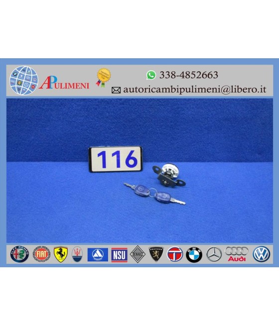 37/214 46535878 PULSANTE CHIUSURA COFANO POSTERIORE C/CHIAVE FIAT MULTIPLA 98-10