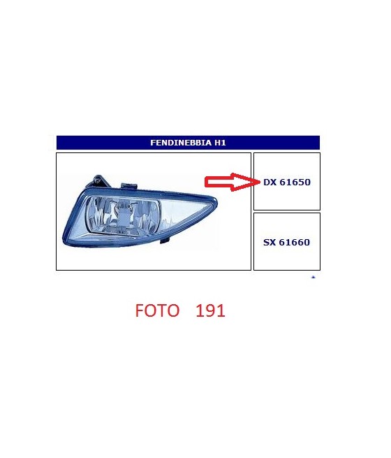 61650 FARO FENDINEBBIA DX...