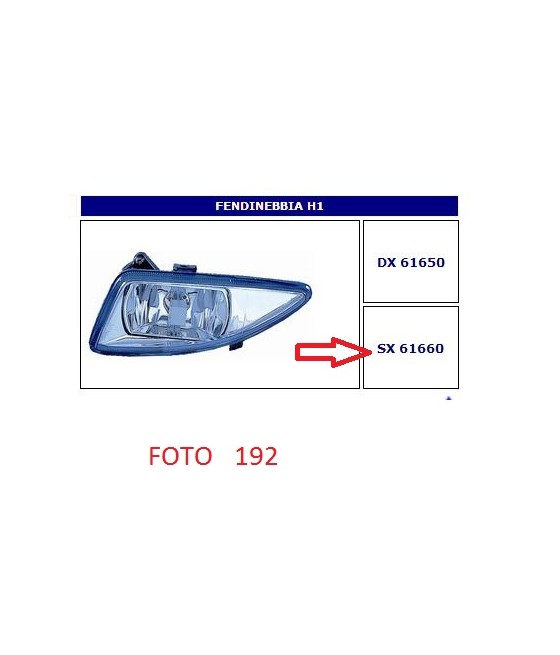 61660 FARO FENDINEBBIA SX...