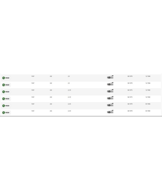 COPPIA DISCHI FRENO ANTERIORE FIAT 242 1.6 2.0 2.2D 2.4 D CITROEN C32 C35