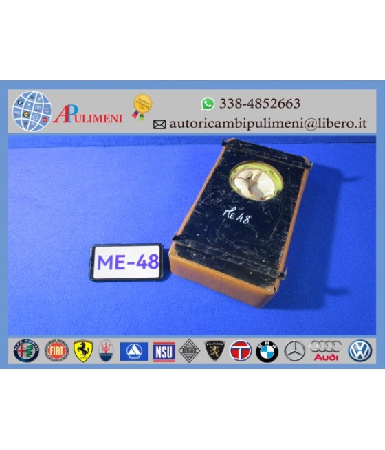 MOBILETTO CONSOLLE TUNNEL CENTRALE PORTAOGGETTI FIAT AUTO EPOCA PELLE OCRA